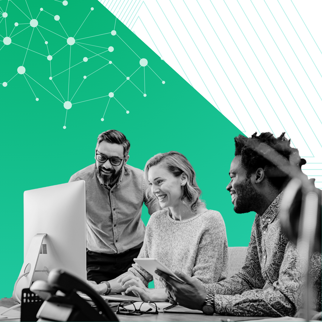 benefits to engagement 2_a team looking at a computer